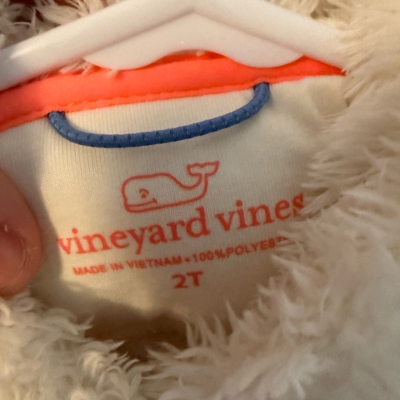Vineyard Vines Cream Fuzzy Jacket - Picture 4 of 4
